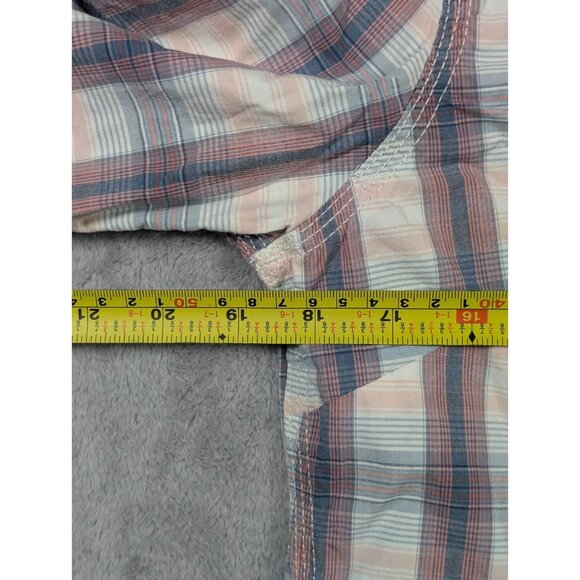 Carhartt Button Up Blouse Womens Size Medium Plaid Outdoor Work Chore Rugged - Picture 5 of 8